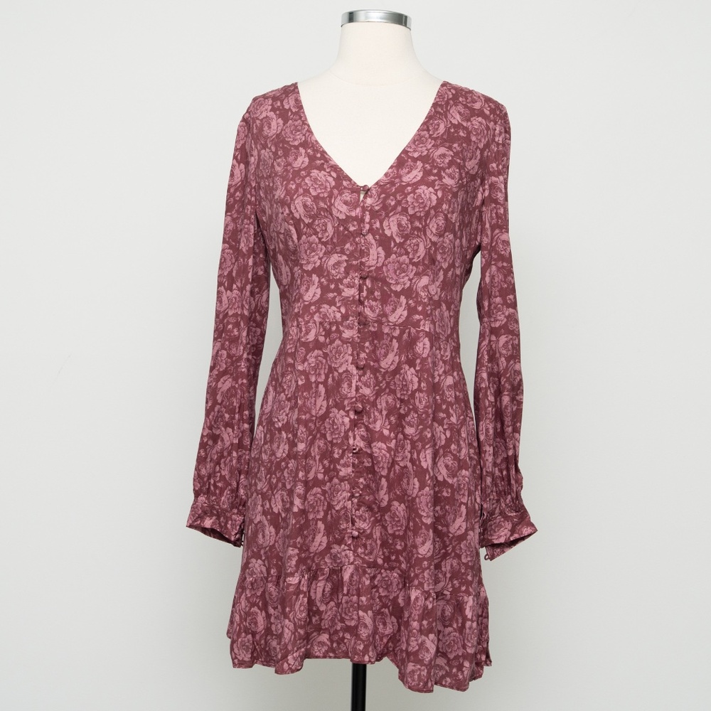 PAIGE  - Floral Button Front‎ Mini Dress - Picture 2 of 13